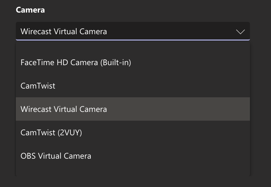Fix Microsoft Teams to enable virtual webcams ON MAC